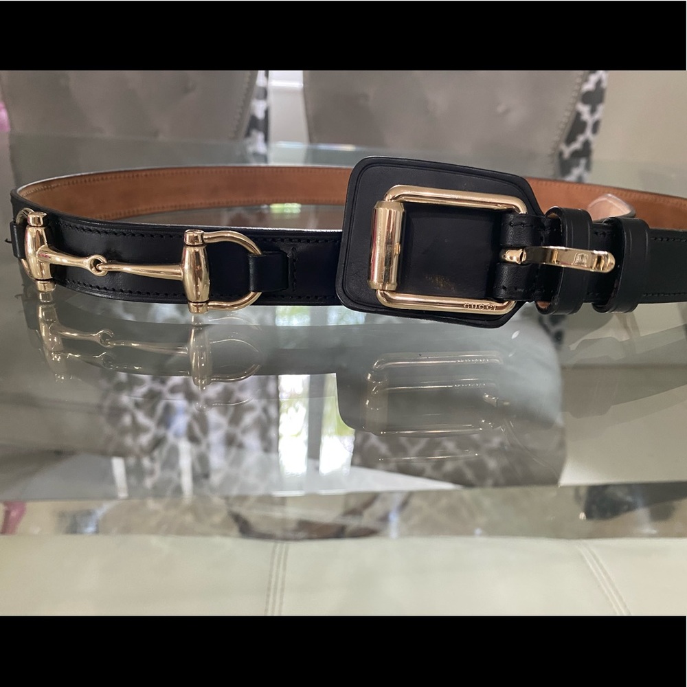 Authentic men’s Gucci Horse-bit belt